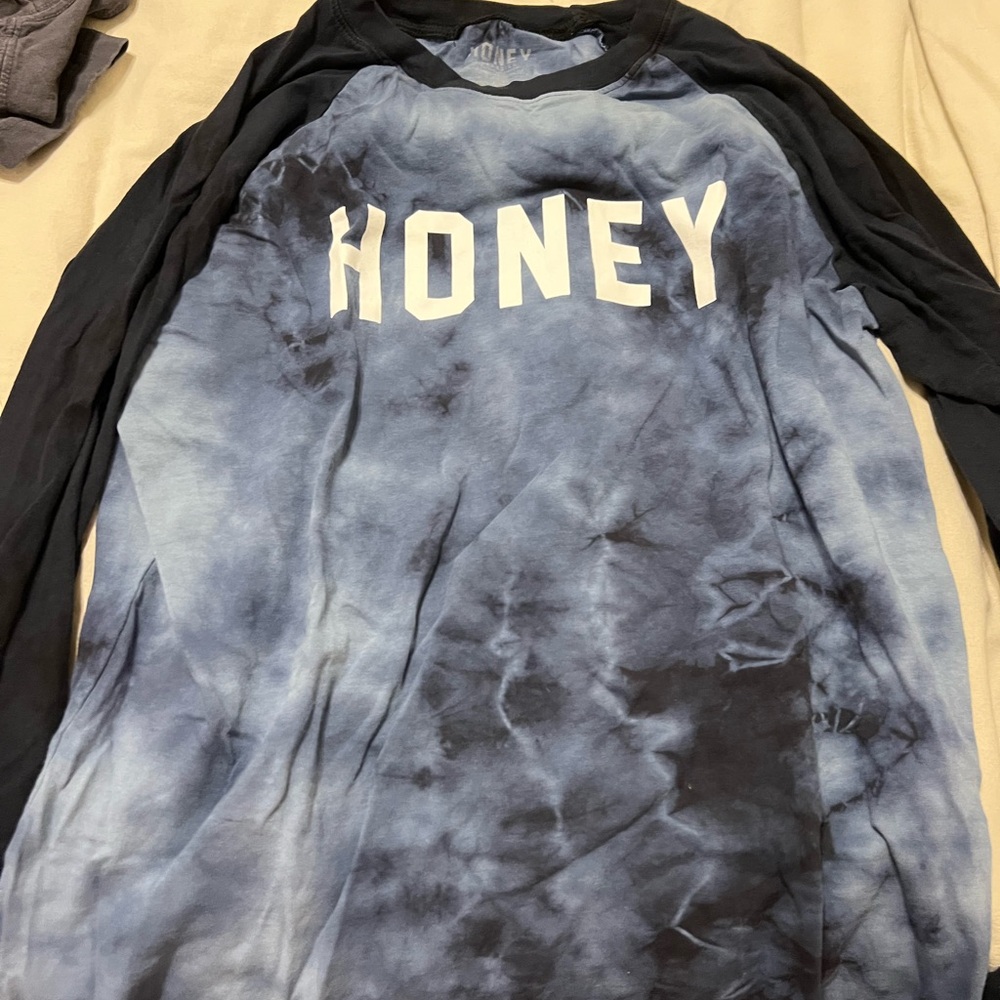 Honey Blue Tie-Dye Long Sleeve Tee